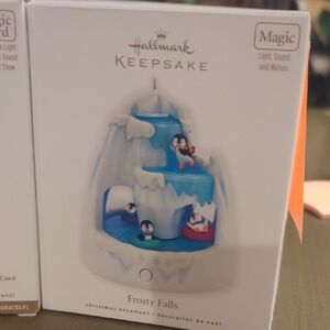 Hallmark Keepsake Frosty Falls Ornament with Blue and White